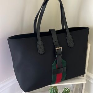 Gucci Techno Black Tote Handbag